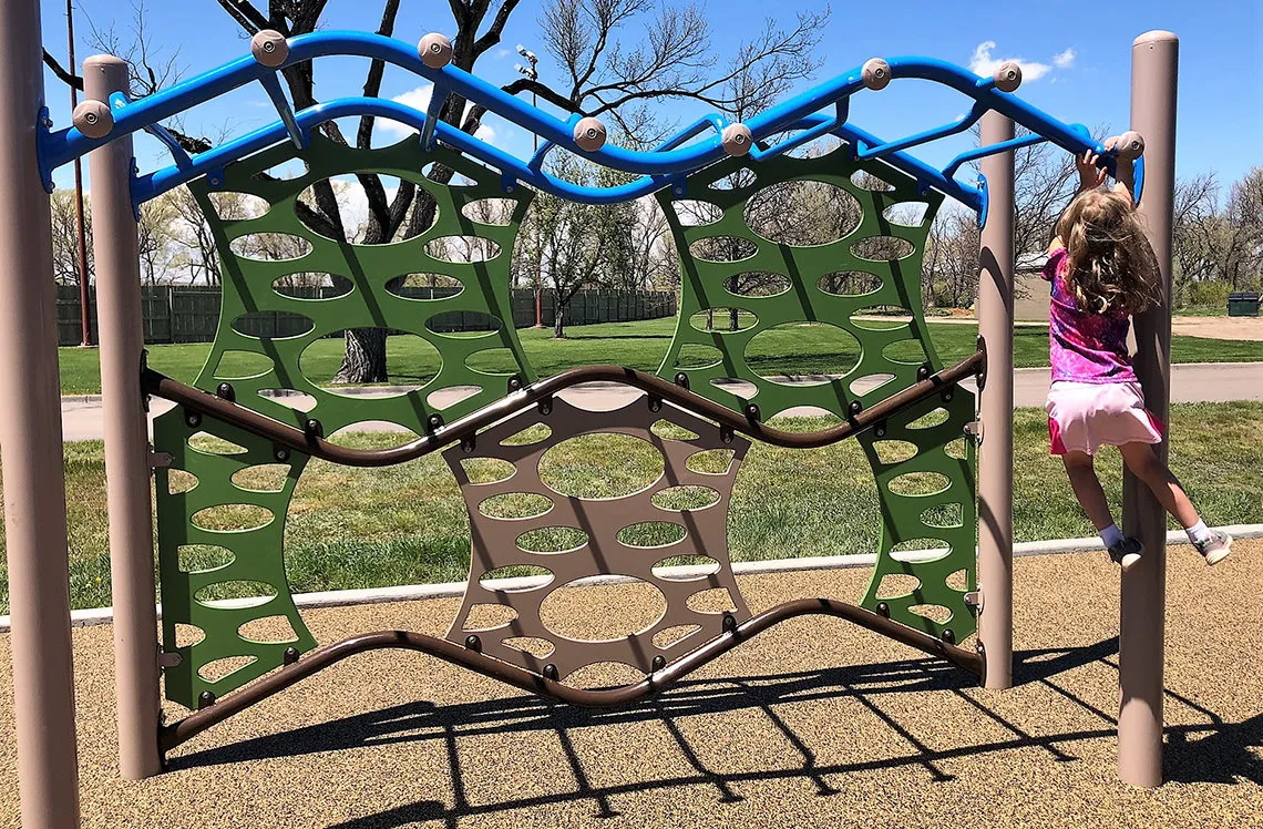 Monkey climbing bars at Lions Park